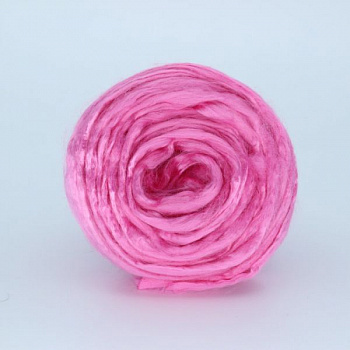Шерсть для валяния ТРО Гребенная лента (вискоза) 50г цв.0221 св.розовый