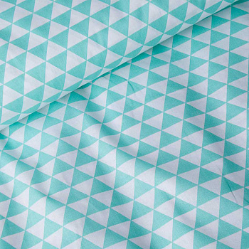 Ткань хлопок Треугольники-1773, 110г/м², 100% хлопок, шир. 150см, цв.16 рул.60м