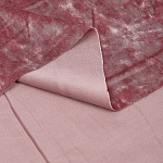 Ткань Бархат мраморный 260 г/м² 95% пэ, 5% спандекс шир.150 см арт.С.2153.03 цв.розовый уп.1м