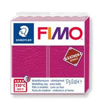 FIMO Leather-effect полимерная глина, запекаемая в печке, уп. 57г цв.ягодный арт.8010-229