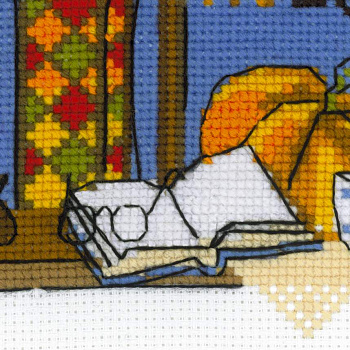 Набор для вышивания РИОЛИС арт.1593 Осеннее окошко 15х21 см