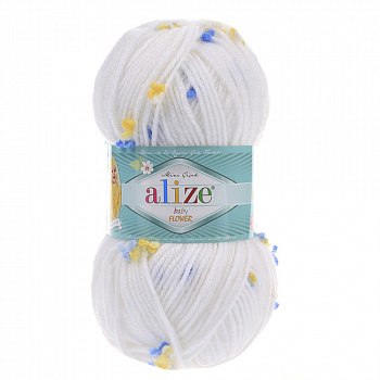 Пряжа для вязания Ализе Baby Flower (94% акрил, 6% полиамид) 5х100г/210м цв.5874