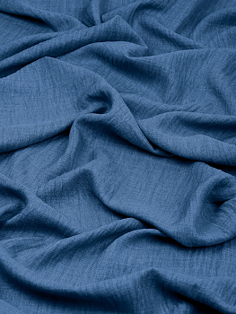 Ткань хлопок искусственный крэш 130г/м² 100%полиэстер 150 см арт.TBY.KR.28 28 пыльно-джинсовый 25 м