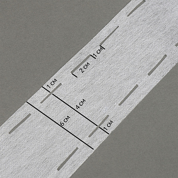 Лента Idealtex корсажная клеевая 60мм в инд.упаковке 10-40-10 цв.белый 40гр арт.6760W рул.100м