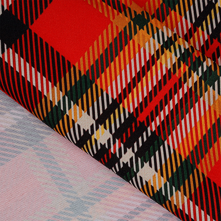 Ткань Габардин 150 г/м² 100% полиэстер шир.150 см арт.T.4000.21 цв.красный рул.25м