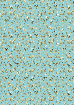 Ткань для пэчворка PEPPY Версальские Сады 146 г/м² 100% хлопок цв.ВС-11 голубой уп.50х55 см