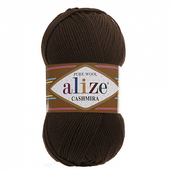 Пряжа для вязания Ализе Cashmira (100% шерсть) 5х100г/300м цв.222 кофейное зерно