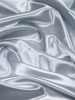 Ткань Атлас-сатин 67 г/м² 100% полиэстер шир.150 см арт.AS.27 цв.серый рул.100м