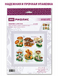 Набор для вышивания РИОЛИС арт.0103 РТ По грибы 25х25 см