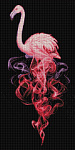 Набор для изготовления картин АЛМАЗНАЯ ЖИВОПИСЬ арт.АЖ.1829 «Фламинго в дыму» 30х60 см