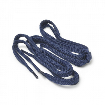 Шнурки плоские 9 мм 7с859 длина 100 см, компл.2шт, цв.синий