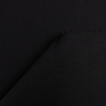Ткань рубашечная 115 г кв.м 65% полиэстер, 35% хлопок шир.150 см арт.Р.32698.30 цв.30 черный уп.25м (±5м)