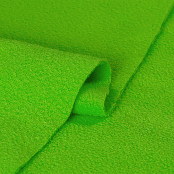 Ткань флис 2-х ст. TBY-0240-F333 240 г/м² 100% ПЭ шир.150см  цв.F333 неон зеленый рул.25кг