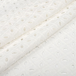 Ткань шитье TBY-8050-01 100г/м² 100% хлопок  шир.150(138)см  цв.белый