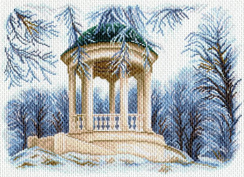 Рисунок на канве МАТРЕНИН ПОСАД арт.37х49 - 1613 Зимняя беседка