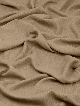 Ткань хлопок искусственный крэш 130г/м² 100%полиэстер 150 см арт.TBY.KR.07 07 бежевый 25 м