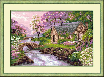 Набор для вышивания РИОЛИС арт.1098 Весенний пейзаж 38х26 см