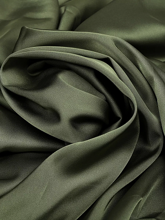 Ткань шелк Армани 90г/м² 97% ПЭ 3% Спандекс шир.150см арт.TBYArm-134 цв.134 полынь уп.2м