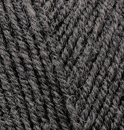 Пряжа для вязания Ализе Superlana TIG (25% шерсть, 75% акрил) 5х100г/570 м цв.196 т.серый меланж
