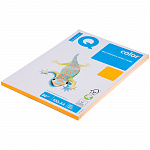Бумага IQ Color neon А4, 80г/м2, 100л. (оранжевый неон)