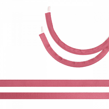 Лента тоннельная полиэстер ТBY-63137 шир.10мм цв. S256 розовый рубин уп.50 м
