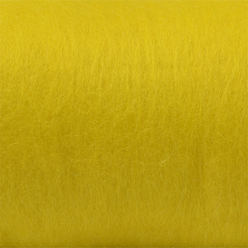 Шерсть для валяния КАМТ Кардочес (100% шерсть п/т) 1х100г цв.104 желтый