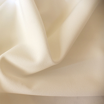 Ткань Пикачу 250г/м2 95% полиэстр 5%эластан шир.150см арт.Л-41001-001 цв.белый рул.20-46м