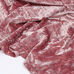 Ткань Бархат мраморный 260 г/м² 95% пэ, 5% спандекс шир.150 см арт.С.2153.03 цв.розовый рул.35м