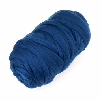 Пряжа для вязания ТРО Зефир (100% мериносовая шерсть) 500г/50м цв.2000 синее море