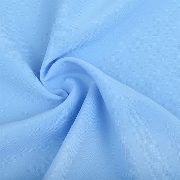 Ткань Габардин, 180г/м², 100%-ПЭ, шир. 150см, арт.144121 цв.-702 св.голубой рул.30-40м