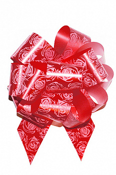 Бант шар 502/03-20 розы красные (4,8х143см)