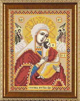 Рисунок на ткани бисер НОВА СЛОБОДА арт.БИС5057 А4.5 Богородица Страстная 13х18 см