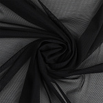 Сетка эластичная KRUZHEVO арт.OLG024  80г/м² ш.140см цв.170 черный уп.5м