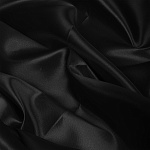 Ткань Атлас-сатин 67 г/м² 100% полиэстер шир.150 см арт.AS.18 цв.чёрный уп.1м