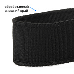 Подвяз трикотажный полиэстер арт.TBY.73090 цв.черный, 3,5х80см уп.5шт