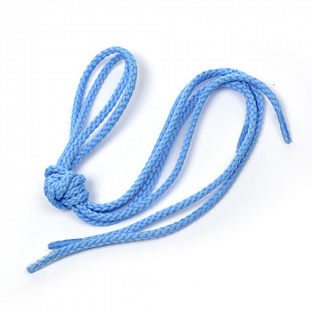 Шнурки круглые 3,5 мм 1с35 длина 60 см, компл.2шт, цв.голубой