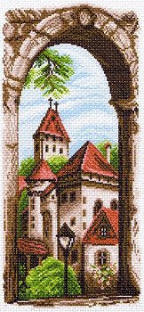 Рисунок на канве МАТРЕНИН ПОСАД арт.24х47 - 1497 Крыши старого города