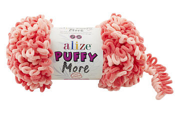 Пряжа для вязания Ализе Puffy More (100% микрополиэстер) 2х150г/11,5м цв.6275