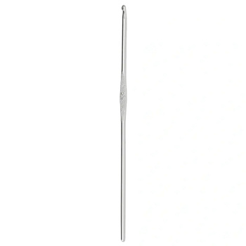 195181 PRYM Крючок для вязания алюминиевый, цв. серебристый №2 14см уп.1шт