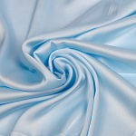 Ткань шелк Армани 90г/м² 97% ПЭ 3% Спандекс шир.150см арт.TBYArm-076 цв.76 св.голубой уп.2м