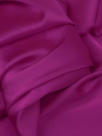 Ткань шелк Армани 90г/м² 97% ПЭ 3% Спандекс шир.150см арт.TBYArm-004 цв.04 фуксия уп.2м
