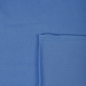 Ткань флис 2-х ст. TBY-0059-331 190 г/м² 100% ПЭ шир.150см  цв.F331 тем.голубой уп.1м