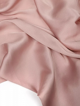 Ткань шелк Армани 90г/м² 97% ПЭ 3% Спандекс шир.150см арт.TBYArm-061 цв.61 пудра розовая рул.25м