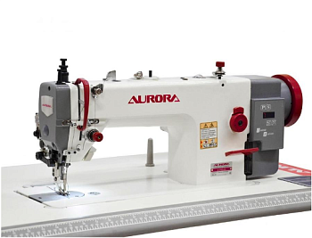 Прямострочная промышленная швейная машина с шагающей лапкой Aurora A-0302DE-CX (прямой привод)