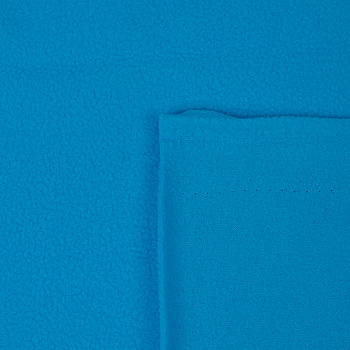Ткань флис 2-х ст. TBY-0059-274.27 190 г/м² 100% ПЭ шир.150см  цв.F274 ярк.голубой рул.24кг