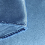 Ткань Креп сатин 130 г/м² 100% полиэстер шир.115 см арт.Р.14908.09 цв.09 голубой рул.25м (±5м)