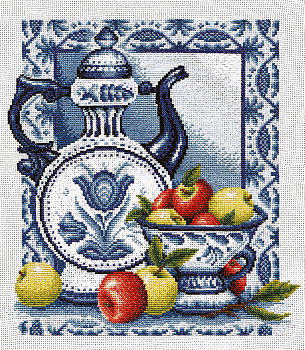 Набор для вышивания PANNA арт. GF-0271 Наливные яблочки 27х30 см