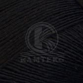 Пряжа для вязания КАМТ Ровничная (20% шерсть, 10% высокообъемный акрил, 70% ПАН) 5х100г/200м цв.003 черный