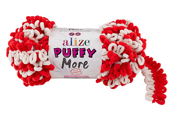 Пряжа для вязания Ализе Puffy More (100% микрополиэстер) 2х150г/11,5м цв.6286