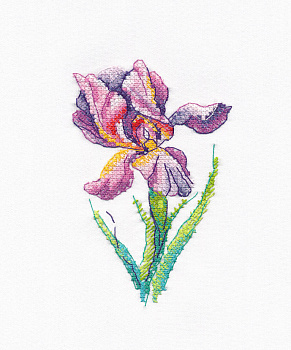 Набор для вышивания ОВЕН арт. 1425  Радужный цветок  7х11 см